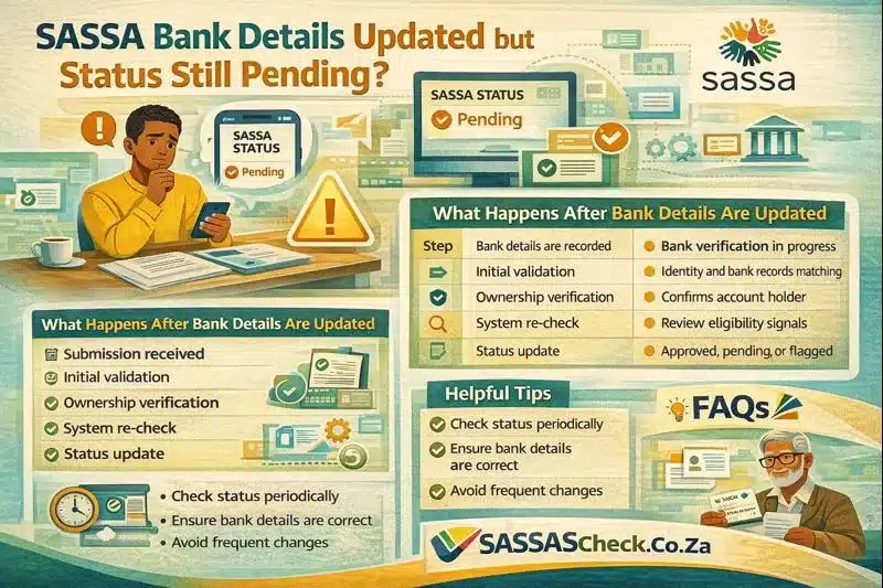 Why SRD Bank Details Updated & Showing Pending