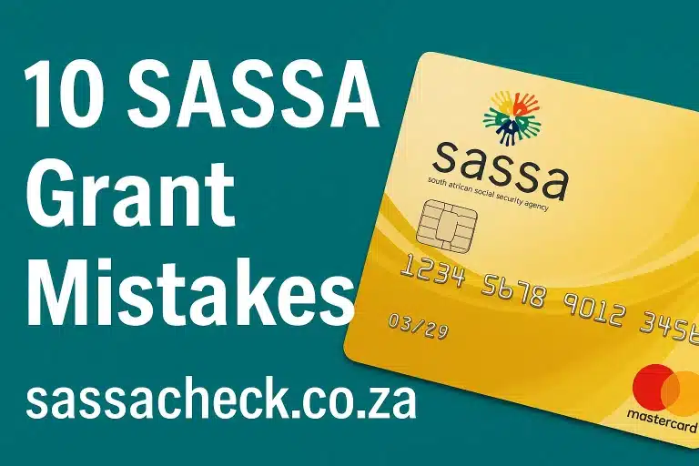 10 SASSA Grant Mistakes