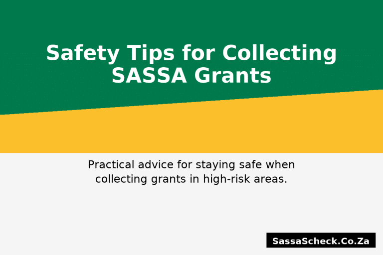 Safety Tips for SASSA benificeries in sesnsitive areas