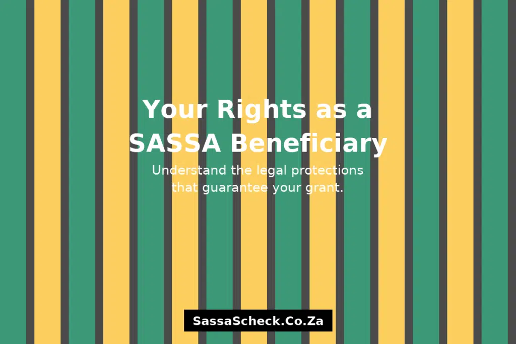 The Right to SASSA Grant & eligibility
