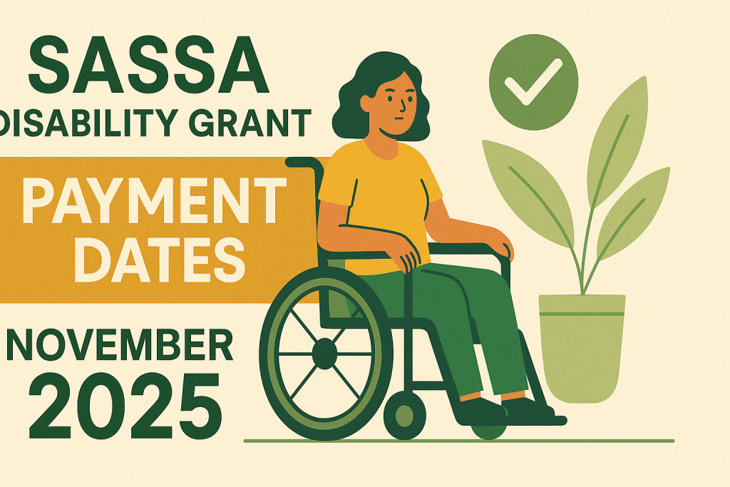 Disability Grant Payment Dates November 2025