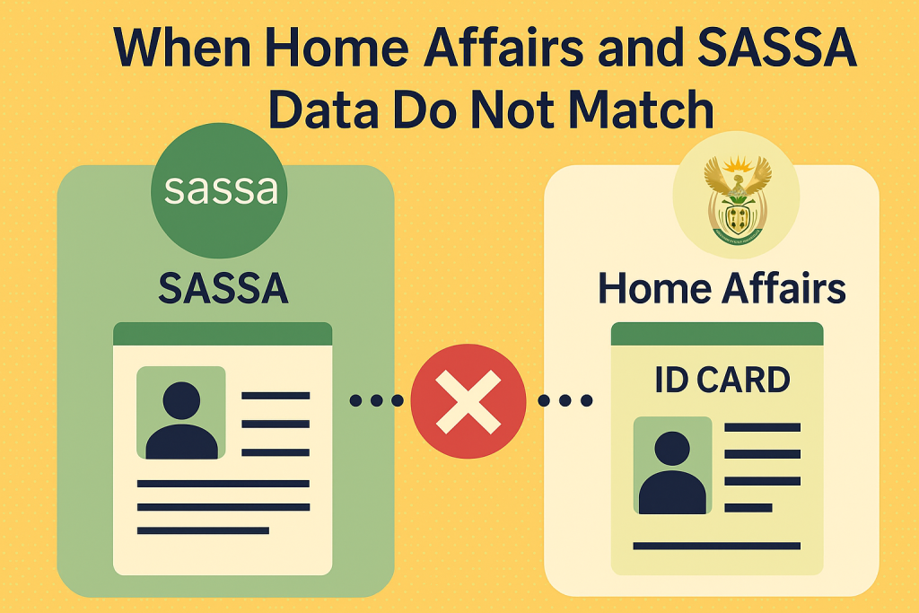 SASSA Beneficiaries Data and Home Affairs DATA mismatch